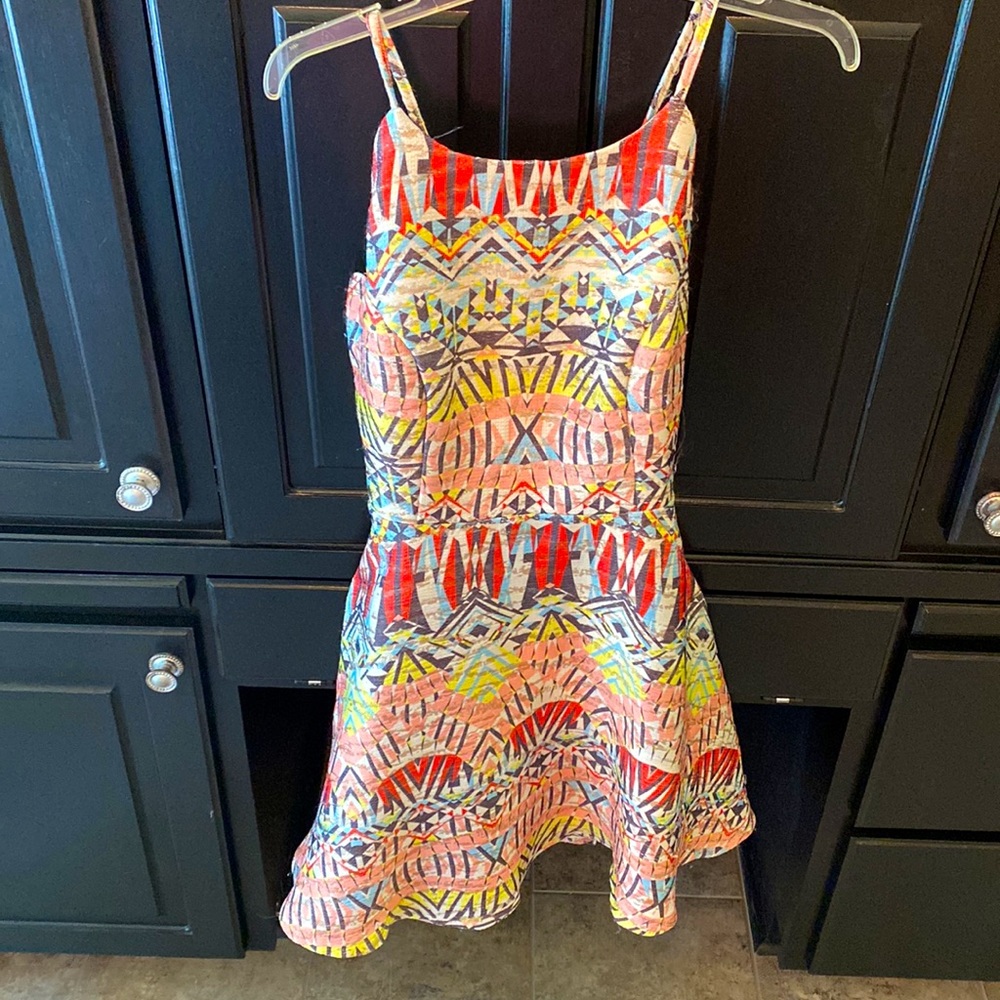 Backless sundress. Super flattering /fun. Perfect dressed up or down.